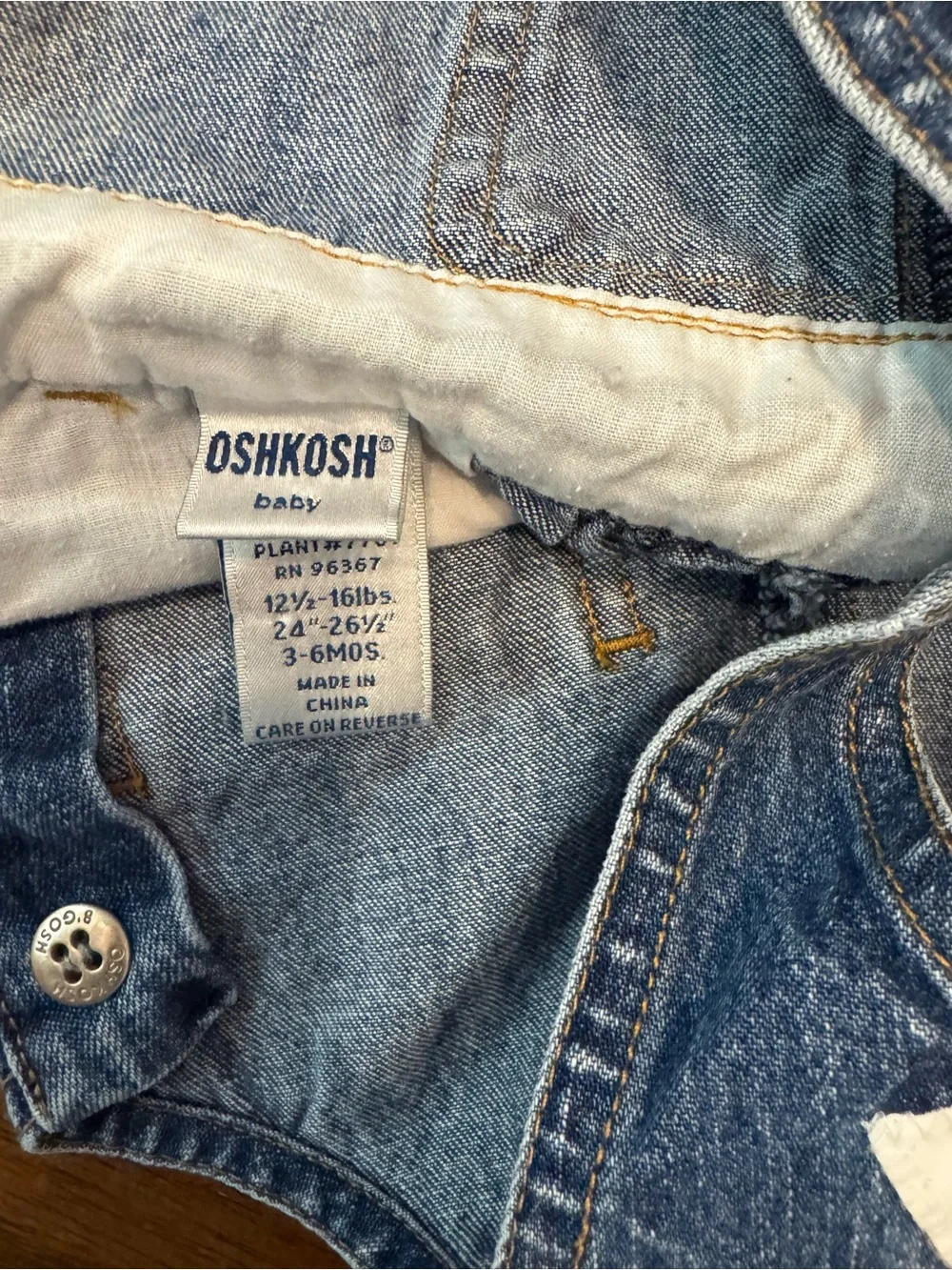 Vintage OshKosh B'gosh Vintage-Style Dark Blue Denim Overalls